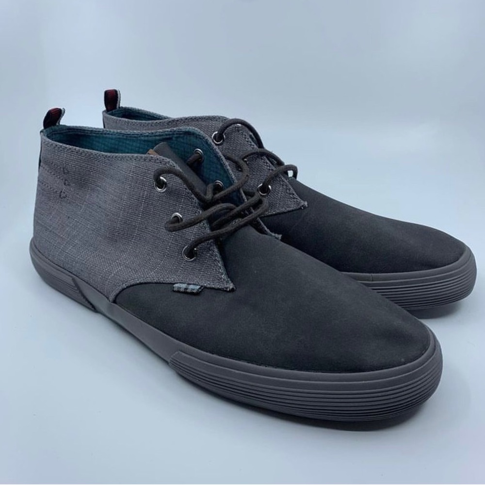 NWOB Ben Sherman Bristol Chukka Sneaker Dark Gray Charcoal
